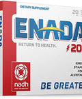 Enada 20 X Nadh Supplementboost Energy Mental Focus Staminasupport Fatigue Cell Regenerator20Mg Nadh 30 Lozenges (1 Per Serving)Natural Energy Supplements For Women And Men