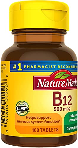 Nature Made Vitamin B-12 500 Mcg Tablets 100 Ea (Pack Of 2)