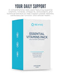 Revive Md Essential Vitamin Packs For Men & Women Daily Multivitamin Packets With Arjuna & Turmeric Extract Supports Heart Joint & Organ Health Travel-Friendly Vitamin Supplement (30 Servings)