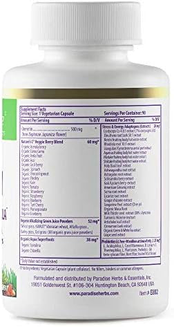 Paradise Herbs Earth'S Blend Quercetin For Immunity Antioxidant Activity Probiotics Adaptogens Vegan Non Gmo Gluten 90 Vegetarian Capsules