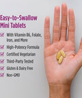 Nordic Naturals Vegetarian Prenatal Multivitamin Minis 90 Easy to Swallow Tablets Highly Absorbable Multivitamin and Mineral Supplement to Support Pregnancy NonGMO 30 Servings