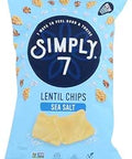 Simply 7 Chip Lentil Sea Salt 4 Ounce