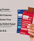 RXBAR Minis Protein Bars, Protein Snack Bars, Variety Pack, 7.3oz Box (8 Bars)
