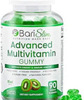 Barislim Advanced Bariatric Multivitamin Gummies - Specially Formulated Bariatric Vitamins For Patients After Weight Loss Surgery - Supports Energy & Immune Health Kiwi (90 Vegan Gummies)