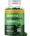 Nobi Nutrition Green Tea Fat Burner Gummies For Weight Loss Metabolism Boost & Appetite Suppressant With Green Coffee Bean And Garcinia Cambogia Weight Loss Supplements To Burn Belly Fat For Women & Men 60 Ct