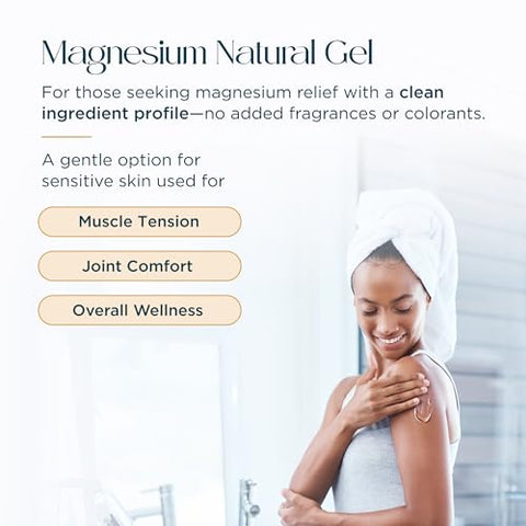 Abundant Natural Health Mag I.C. Magnesium Gel With Cucumber Stem Cells - Fast Muscle Relief Soothing Stingless Safe For Sensitive Skin Fragrance- 200Ml