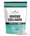 Lone Star Botanicals Marine Collagen Powder 100 Superfood Usa Grown Type 1 & 3 Skin And Hair Health Superfood For Smoothies Coffees Cooking Baking And Teas. (100 Grams)
