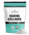 Lone Star Botanicals Marine Collagen Powder 100 Superfood Usa Grown Type 1 & 3 Skin And Hair Health Superfood For Smoothies Coffees Cooking Baking And Teas. (100 Grams)