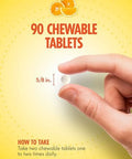 Sundance Chewable Vitamin C 1000mg 90 Tablets Natural Orange Flavor Vegetarian NonGMO and Gluten Free Supplement