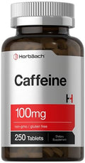 Horbaach Caffeine Pills 250 Tablets 100Mg