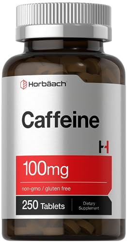 Horbaach Caffeine Pills 250 Tablets 100Mg