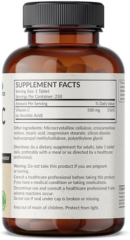 Futurebiotics Vitamin C 500Mg Nongmo 250 Tablets