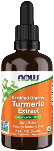 Now Foods Supplements Organic Turmeric Extract Ayurvedic Herb Liquid Extract Organic Turmeric Root 2 Fluid Ounces