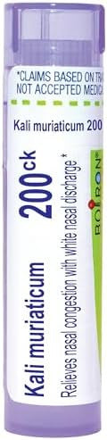 Boiron Kali Muriaticum 200Ck Homeopathic Medicine For Nasal Congestion 80 Pellets