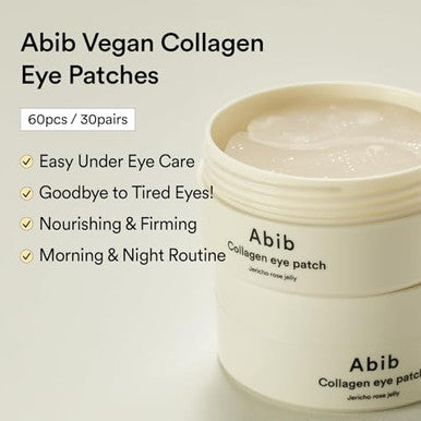 Abib Self Care s For Women: Collagen Eye Patch Jericho Rose Jelly & Rice Probiotics Overnight Mask Barrier Jelly I Night Care Routine For Skin