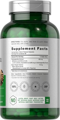 Horbaach Ashwagandha Supplement For Women And Men 200 Capsules