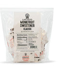 Lakanto Classic Monk Fruit Sweetener with Erythritol Packets - White Sugar Replacement, Zero Net Carbs, Zero Calorie, Sweeten on the Go, Coffee, Lemonade, Tea, Desserts - Classic (3g - 100 Count)
