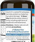 Carlson EGems Elite 1000 IU (670 mg) Vitamin E with Tocopherols and Tocotrienols Optimal Wellness 60 Softgels