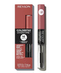 Revlon Liquid Lipstick With Clear Lip Gloss Colorstay Overtime Lipcolor Dual Ended With Vitamin E 350 Bare Maximum 0.07 Fl Oz