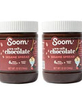 Soom Foods Chocolate Sea Salt Sesame Spread 12oz (2 Pack) Made with 4 Ingredients Low Sugar DairyFree NutFree GlutenFree Palm OilFree 5g Protein Better for You Chocolate Tahini Spread