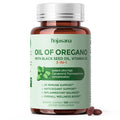 Hojasana Oil Of Oregano With Black Seed Oil & Vitamin D3 120 Softgels