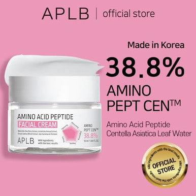 APLB Amino Acid Peptide Facial Cream AMINO PEPT CEN 38.8% 1.86 FL.OZ/Korean Skincare Moisturize Wrinkle Care Elasticity care Revitalize for gentle and improve skin texture