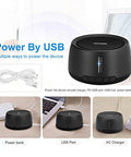 Exmate Sound Machine For Office Privacy White Noise Machine For Sleeping Adults With 30 Non-Looping Hifi Soothing Sound Memory Function And Timer Sound Machine For Adult Kid Home Office Travel