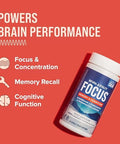 Natural Vitality Focus Magnesium LThreonate and Phosphatidylserine Nootropic Brain Supplements for Memory Focus and Cognition Gluten Vegetarian 60 Capsules