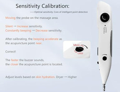 Leawell Electronic Acupuncture Pen Meridian Acupoints Finder Electric Acupressure Point Muscle Massage Pulse Therapy Tool For Pain Relief Rechargeable