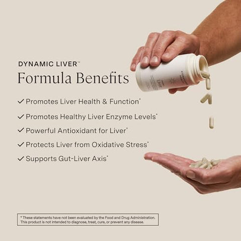Stonehenge Health Dynamic Liver " Siliphos Milk Thistle Formula " Liver Detox & Antioxidant Support Healthy Cholesterol & Triglyceride Levels Gutliver Axis Nongmo/Gluten 60 Veg Capsules