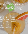 SAYSO Skinny Cardamom Paloma & Honey Rosemary Moscow Mule Cocktail Tea Bags - Mixers Bundle | Organic, Low-calorie & Low Sugar - 2x 8 count