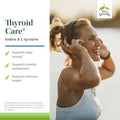 Terry Naturally Thyroid Care Immune Health & Energy Support Formula Nutritional Supplement With Iodine For Thyroid Health Support Wellness Supplement With Ltyrosine 120 Capsules