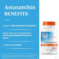 Doctor'S Best Astaxanthin Vegan Supplement 6 Mg - Skin Elasticity & Antioxidant Support For Men & Women Extract From Haematococcus Pluvialis Microalgae Non Gmo Gluten Free 90 Veggie Softgels