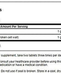 Swanson Broken Cell Wall Chlorella 500 mg 360 Tabs 2 Pack