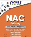 Now Nac 600 Mg 400 Capsules (Pack Of 2) Nacetyl Cysteine With Selenium