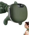 Dr.Bunordle Neck Massager With Finger Kneading Deep Tissue Neck & Shoulder Massager 4D Palm-Kneading Massage With Heat Wearable Strap Gentle Warmth For Stress & Tension Relief