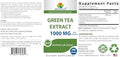 Brieofood Green Tea Extract 1000 Mg Per Serving (Min 50% Polyphenols) - 250 Capsules - 3Rd Party Lab Tested For Purity & Quality