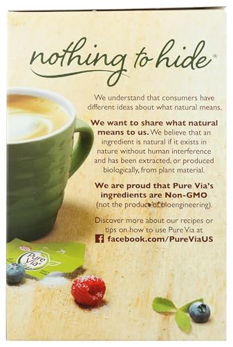 Purevia, Sweetener Stevia Zero Calorie, 80 Count