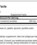 Swanson Natural Vitamin E 400 Iu (268 Milligrams) 250 Sgels