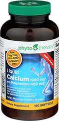 Phytotherapy Rx Calcium Liquid Softgel 180 per Pack 1 Each.