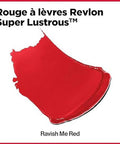 Revlon Super Lustrous Lipstick With Vitamin E And Avocado Oil Cream Lipstick 654 Ravish Me Red 0.15 Oz (Pack Of 2)