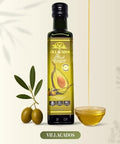 Villacados Extra Virgin Olive & Extra Virgin Avocado Oil Blend, 100% Pure Cold Pressed, Naturally Blended, Unrefined, Cooking, Frying, Grilling, Marinades & Dressings 8.5oz