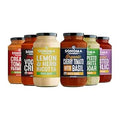 Sonoma Gourmet Pasta Sauce Variety Pack | 6 Flavors: Lemon Herb Ricotta, Vodka Cream, Kale Pesto, Creamy Tomato Parmesan, Cherry Tomato Basil & Roasted Garlic | No Sugar Added | Non-GMO | 25oz Jars