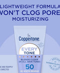 Coppertone Every Tone Sunscreen Lotion Spf 50 Lightweight Rubs On Clear Sunscreen For All Skin Tones Formulated With Nourishing Vitamin E 7 Fl Oz Tube