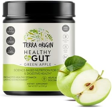Terra Origin Healthy Gut Chocolate 30Servings With Lglutamine Zinc Glucosamine Slippery Elm Bark Marshmallow Root And More