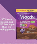 Viactiv Calcium Plus Vitamin D Supplement Soft Chews Brown Milk Chocolate 180 Count