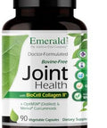 Emerald Labs Joint Health - Biocell Ii Collagen, Optimsm, Glucosamine, Meriva Turmeric Curcuminoids & More - Joint Health, Mobility & Flexibility Support - 90 Vegetable Capsules (30-Day Supply)
