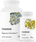 Thorne Magnesium Citramate and Vitamin D5000 Duo Heart Bones Muscles 60 To 90 Servings
