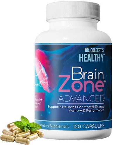 Divine Health Dr. Colbert Md Brain Zone Advanced Lions Manetyrosinedim120 Capsules30 Servings