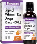 Bluebonnet Liquid Vitamin D3 Drops 400 Iu Citrus 1 Fl Oz